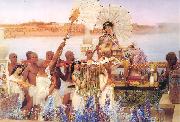 Laura Theresa Alma-Tadema The finding of Moses oil painting on canvas